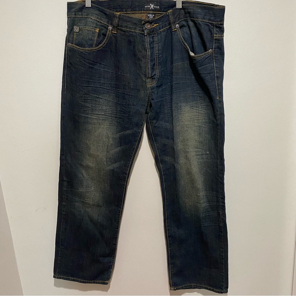 Marc Ecko Men’s Dark Blue‎ Jeans Size 38x30 Slim Fit